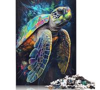 500 Piece The Patient Turtle Jigsaw Puzzle for Adult Teenagers Puzzles for Adults Puzzles Home Educational Games DIY Toys 500pcs (52x38cm)