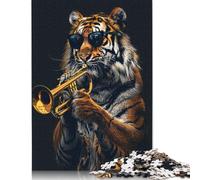 500 Piece Tiger Trumpet Square Puzzle for Adults Wooden Puzzles Educational Puzzle Family Game 500pcs (52x38cm)