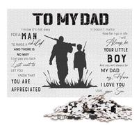500 Piece To My Dad And Son Hunting Jigsaw Puzzle for Adults And Teenager Sustainable Puzzle for Adults | Games 500pcs (52x38cm)