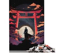 500 Piece Torii Gate Moonlight Square Puzzles for Adults And Wooden Puzzles Family Activity 500pcs (52x38cm)