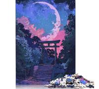 500 Piece Torii Japan Painting Jigsaw Puzzles for Adults Wooden Puzzle for Adults And Teenager Educational Puzzle 500pcs (52x38cm)