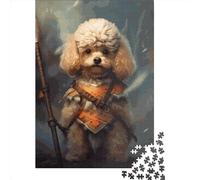 500 Piece Toy Poodle Viking Square Jigsaw Puzzles for Adults & Wooden Puzzles Learning Educational Toys Family Games 500pcs (52x38cm)