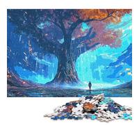 500 Piece Tree Mystic Poster Jigsaw Puzzle for Adult Teenagers Puzzle Jigsaws for Adults Puzzles for Adults 500pcs (52x38cm)