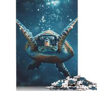 500 Piece Turtle Diving Blue Ocean Adult Puzzles Wooden Puzzles Educational Stress Relief Toy Puzzle 500pcs (52x38cm)