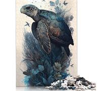 500 Piece Turtle Mythical Jigsaw Puzzles for Adult Teenagers Puzzle for Adults And Teenager for Adults& Teens Age 12 Years Up 500pcs (52x38cm)