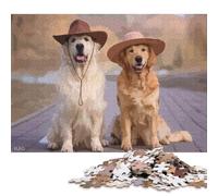 500 Piece Two Dog Jigsaw Puzzlesfor Adults Teenagers Puzzles Jigsaw Puzzles for Adult 500pcs (52x38cm)