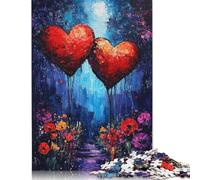 500 Piece Two Hearts In The Night Jigsaw Puzzlesfor Adults Teenagers Puzzles Jigsaw Puzzles for Adult 500pcs (52x38cm)
