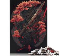 500 Piece Undead Samurai Jigsaws for Adults Wooden Puzzles for Adults Family Fun Jigsaws Puzzles 500pcs (52x38cm)