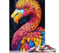 500 Piece Vibrant Flamingo Portrait Anima Jigsaw Puzzlesfor Adults Teenagers Puzzles for Adults& Teenagers Age 12 Years Up 500pcs (52x38cm)