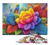 500 Piece Vibrant Floral Artistry -1 Puzzles for Adults & Wooden Puzzles Educational Puzzle Family Game 500pcs (52x38cm)