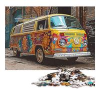 500 Piece Vintage Car Travel Jigsaw Puzzle for Adult Teenagers Puzzle Jigsaws for Adults Puzzles for Adults 500pcs (52x38cm)