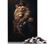 500 Piece Vintage Military Lion Adult Puzzles Puzzles for Adults & Teenager Family Entertainment Toys 500pcs (52x38cm)