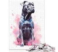 500 Piece 'Watercolor Cane Corso Jigsaw Puzzle for Adult Teenagers Puzzle Jigsaws for Adults Puzzles for Adults 500pcs (52x38cm)