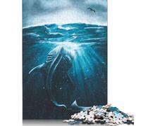 500 Piece Whale Shark Puzzles for Adults Wooden Puzzles Educational Game for Children As A 500pcs (52x38cm)