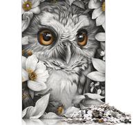 500 Piece Whimsical Golden Eyed Owl Jigsaw Puzzles, for Adults & Wooden Puzzles Educational Games For Kids 500pcs (52x38cm)