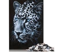 500 Piece White Panther Photography Jigsaw Puzzle for Adult Teenagers Puzzle Jigsaws for Adults Brain Teaser Puzzles For Adults 500pcs (52x38cm)