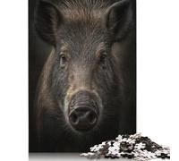 500 Piece Wild Boar Portrait Jigsaw Puzzle for Adult Teenagers Puzzle Jigsaws for Adults Puzzles for Adults 500pcs (52x38cm)
