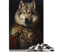 500 Piece 'wolf European Kings Square Puzzles for Adults, Wooden Puzzles Family Entertainment Toys 500pcs (52x38cm)
