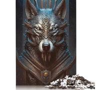 500 Piece Wolf Legendary Square Jigsaw Puzzles for Adults, Wooden Puzzles Learning Educational Toy 500pcs (52x38cm)