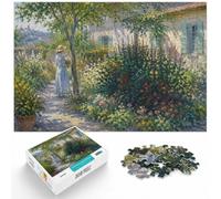 500 Piece Wooden Jigsaw Puzzle for Adults, Claude Monet Argenteuil | Adult Puzzle: easy-to-see colour differences for piece grouping over several sessions.