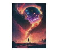 500 Piece Wooden Jigsaw Puzzle for Adults, Cosmic Journey Celestial View