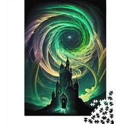 500 Piece Wooden Jigsaw Puzzles Ancient Cosmos Castle Jigsaw Puzzle Family Activity 500pcs (52x38cm)