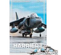 500 Piece Wooden Jigsaw Puzzles AV8B Harrier II Jigsaw Puzzle Family Activity 500pcs (52x38cm)