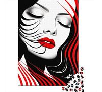 500 Piece Wooden Jigsaw Puzzles Elegant Contours Jigsaw Creative Rectangular Puzzle Gift for Family Game,Friends 500pcs (52x38cm)