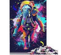 500 Piece Wooden Jigsaw Puzzles for Adults 500 Pieces Space Astronaut Elephant Jigsaw Puzzles for Adults Birthday Gifts 500pcs (52x38cm)