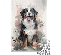 500 Piece Wooden Jigsaw Puzzles for Adults Border Collie Jigsaw Puzzle for Children Family Games 500pcs (52x38cm)