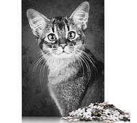 500 Piece Wooden Jigsaw Puzzles for Adults Cat Monk Jigsaw Puzzle for Children Family Games 500pcs (52x38cm)