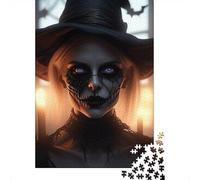 500 Piece Wooden Jigsaw Puzzles for Adults Evil Girl Jigsaw Puzzle for Children Family Games 500pcs (52x38cm)