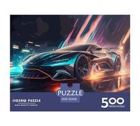 500 Piece Wooden Jigsaw Puzzles for Adults Futuristic Supersport Car Jigsaw Puzzle for Children Family Games 500pcs (52x38cm)