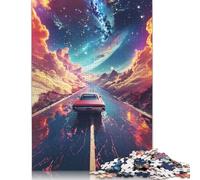 500 Piece Wooden Jigsaw Puzzles for Adults Space Galactic Highway Jigsaw Puzzle for Children Family Games 500pcs (52x38cm)