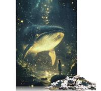 500 Piece Wooden Jigsaw Puzzles for Adults Whale in The Forest Jigsaw Puzzle for Children Family Games 500pcs (52x38cm)