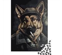 500 Piece Wooden Jigsaw Puzzles German Shepherd Jigsaw Puzzle Family Activity 500pcs (52x38cm)