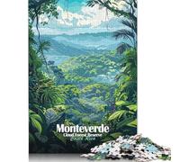 500 Piece Wooden Jigsaw Puzzles Monteverde Cloud Forest Reserve, Costa Rica Jigsaw Puzzle Family Activity 500pcs (52x38cm)