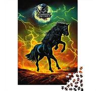 500 Piece Wooden Jigsaw Puzzles Mystical Horse Jigsaw Puzzle Family Activity 500pcs (52x38cm)