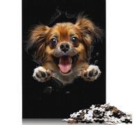 500 Piece Wooden Jigsaw Puzzles Tibetan Spaniel Jigsaw Puzzle Family Activity 500pcs (52x38cm)