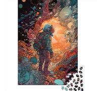 500 Piece Wooden Puzzle For Adults Astronaut13 Square Puzzle for Kids Family Games 500pcs (52x38cm)