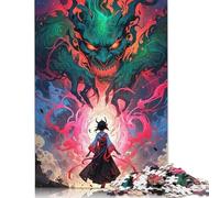 500 Piece Wooden Puzzle For Adults Demon And Girl Square Puzzle for Kids Family Games 500pcs (52x38cm)