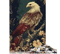 500 Piece Wooden Puzzle For Adults Eagle Abstract Square Puzzle for Kids Family Games 500pcs (52x38cm)