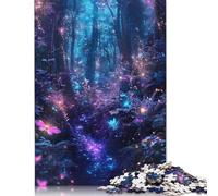 500 Piece Wooden Puzzle For Adults Enchanted Forest Path Square Puzzle for Kids Family Games 500pcs (52x38cm)