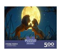 500 Piece Wooden Puzzle For Adults Lion Dancing Square Puzzle for Kids Family Games 500pcs (52x38cm)