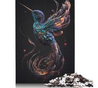 500 Piece Wooden Puzzle For Adults Magic Humming Bird Square Puzzle for Kids Family Games 500pcs (52x38cm)