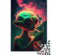 500 Piece Wooden Puzzle For Adults Smoking Officer Square Puzzle for Kids Family Games 500pcs (52x38cm)