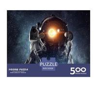 500 Piece Wooden Puzzle For Adults Space Astronaut Square Puzzle for Kids Family Games 500pcs (52x38cm)