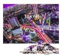 500 Piece Wooden Puzzle For Adults Tokyo Japan Skyline Square Puzzle for Kids Family Games 500pcs (52x38cm)