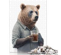 500 Piece Woolly Mammoth in Snowy Landscape Jigsaw Puzzlesfor Adults Teenagers Puzzle Jigsaws Educational Puzzle 500pcs (52x38cm)