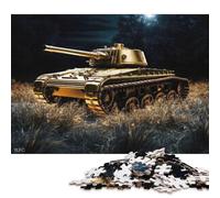 500 Piece World War Battle Tank Creative Square Jigsaw Puzzles for Adults And Wooden Puzzles Educational Game for Adult 500pcs (52x38cm)